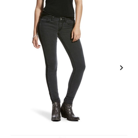 Ariat Womens Motion Twill Tuxedo Wash Ultra Skinny Stretch Denim Jeans 28 R - Picture 15 of 16